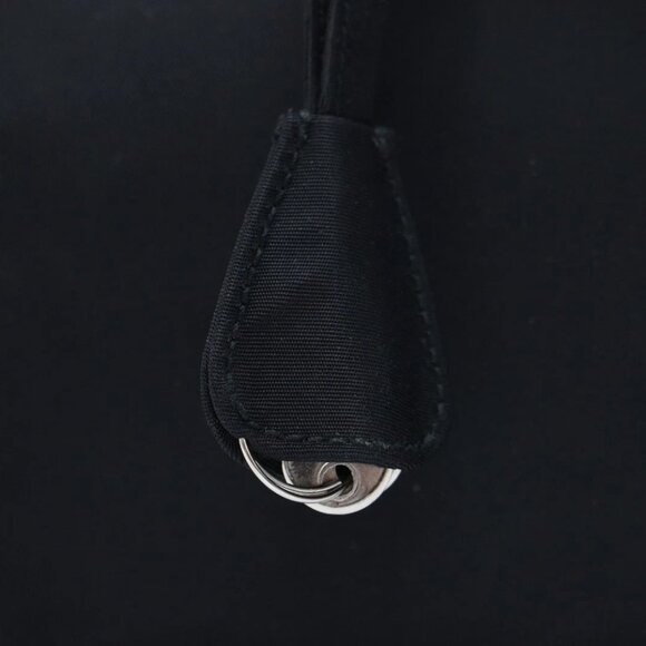 Prada Triangle Logo Black Nylon Handbag - Picture 12 of 16